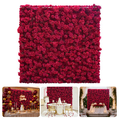 Flower Wall Backdrop 4ftx8ft roll up Artificial Floral Panels-Red
easy zipper connections,create a large flower wall,roll up storage,mixed blooms,reusable,ideal for parties & home decor