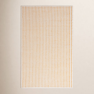Hand-Woven Chevron Cotton Rug