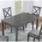 Wooden Dining Rectangular Table, Kitchen Table For Small Space, 4 Person Dining Table, Grayonly THE TABLE