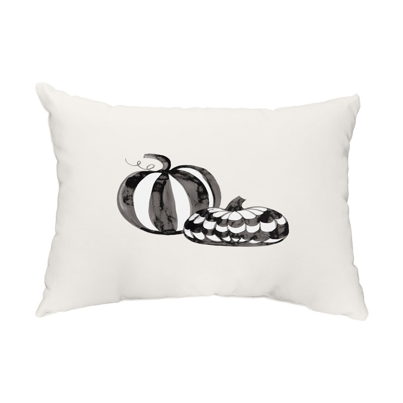 Outdoor Reversible Throw Pillow, White
