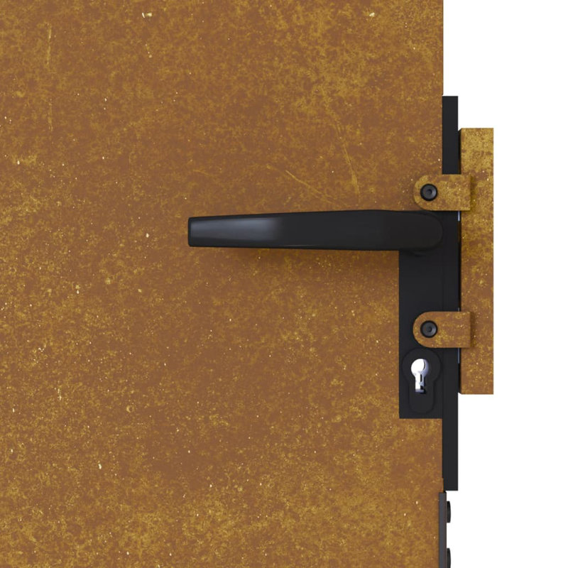 Maingrette Brown Metal Gate, 85cm H x 100cm W