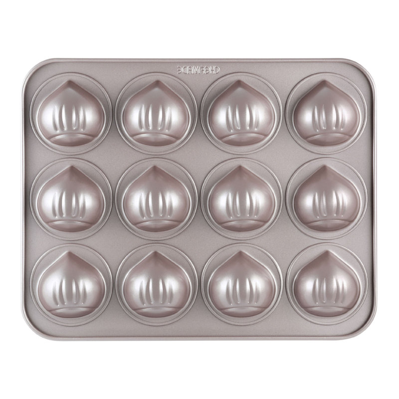 CHEFMADE 12 Cavity Chestnut-shaped Cake Pan
