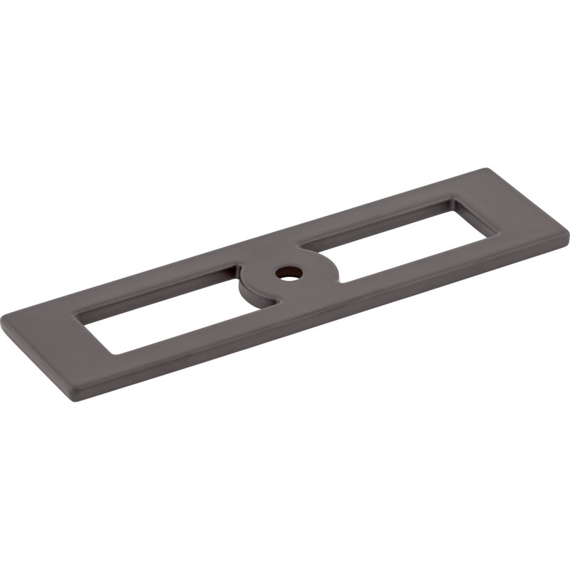 Hollin 4 9/32" Length Rectangle Knob, Flat Black