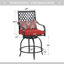 Tabouret de bar avec coussin Alyne