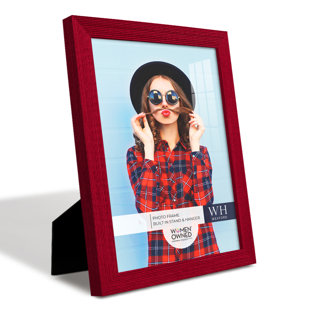 Scarlet Red Photo Frame with Easel Stand