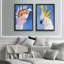 « néon mohawk i » par vincent van gogh, ensemble de 2 reproductions d’art encadrées-831404160-831411717-831411743