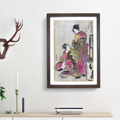 Dressing a Geisha by Kitagawa Utamaro - Picture Frame Painting Print
