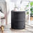 2-Shelf Round with Handles Side Table with Storage-624885830