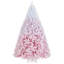 Arbre de Noël artificiel 8 pi avec branches 1774 et base en métal pliable blanc et rose-1036524048-1036524055