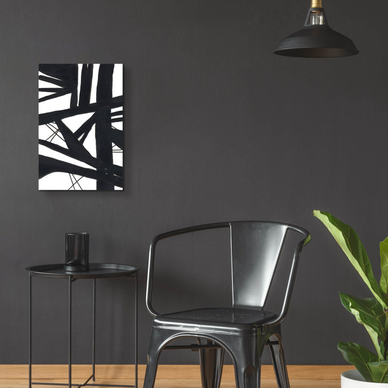 Art mural en verre Ivy Bronx «Roadwork 1» par Bronwyn Baker, H 24 po x l 16 po x P 0,2 po