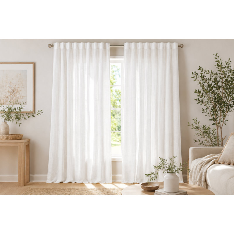 100% Cotton Canvas Tab Top Curtain Panels (50 x 72), , 50" W x 72" L