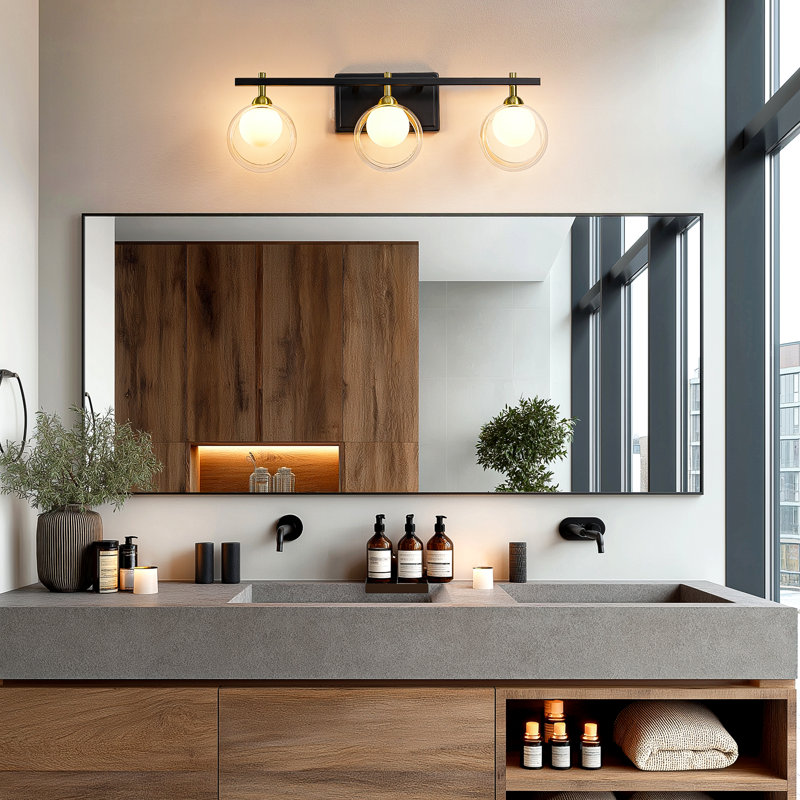 3 - Light 24'' Dimmable Vanity Light for Bathroom 