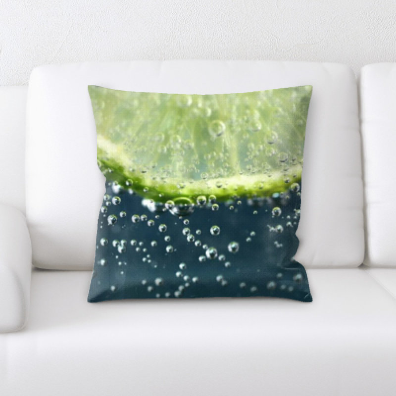 Coussin décoratif à gouttelettes biggerstaff fruits lime
