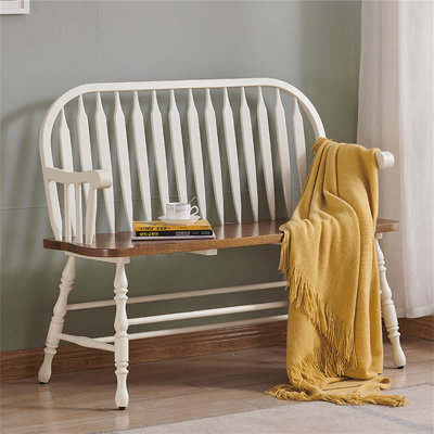 Banc en bois massif de style américain