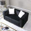 Causeuse en velours 62,6 po