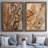 " Tree Texture Triptych I " 2 - Pieces-1814916844-1814916840