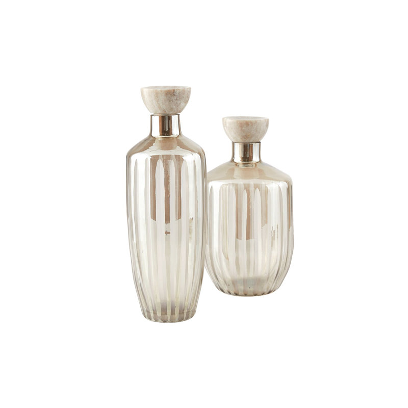 Arielle Decanters, Set Of 2