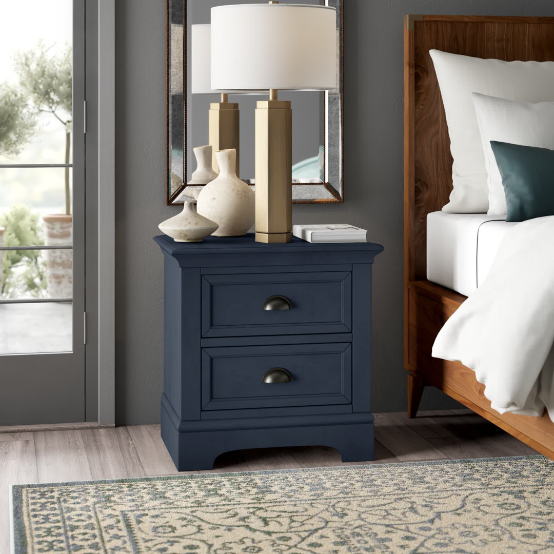 Huey 25'' W Nightstand Greyleigh™ Color: Blue