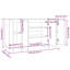 Gelula Sideboard 135 x 41 x 75 cm Engineered Wood-1313104976