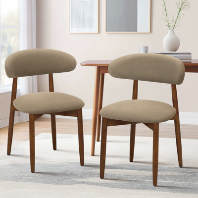 Chaises d'appoint rembourrées en bois massif Maylon