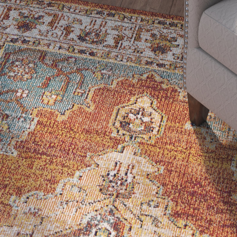 Tapis orange Donnella, Rectangle 10 pi x 14 pi