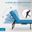 Outsunny Folding Chaise Lounge Set With 5-Level Reclining Back