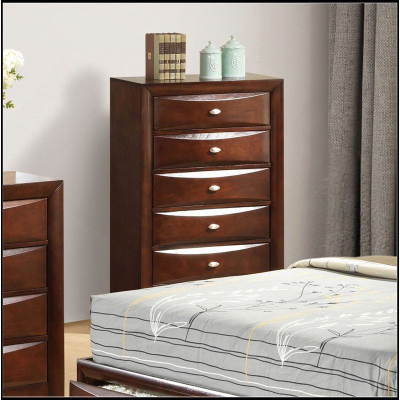 Mobilier de chambre à coucher 1 pièce, Cerisier