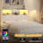 Wooden Headboard With Adjustable Led Lights