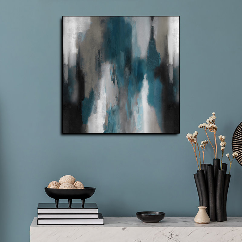 Toile en métal Steemplix - Apex Cerulean par Carey Spencer - impression d'art mural