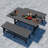 Outdoor HDPE 60" Dining Bench-2039406230