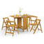 Alfreda 4 - Person Drop Leaf Dining Set-15366939