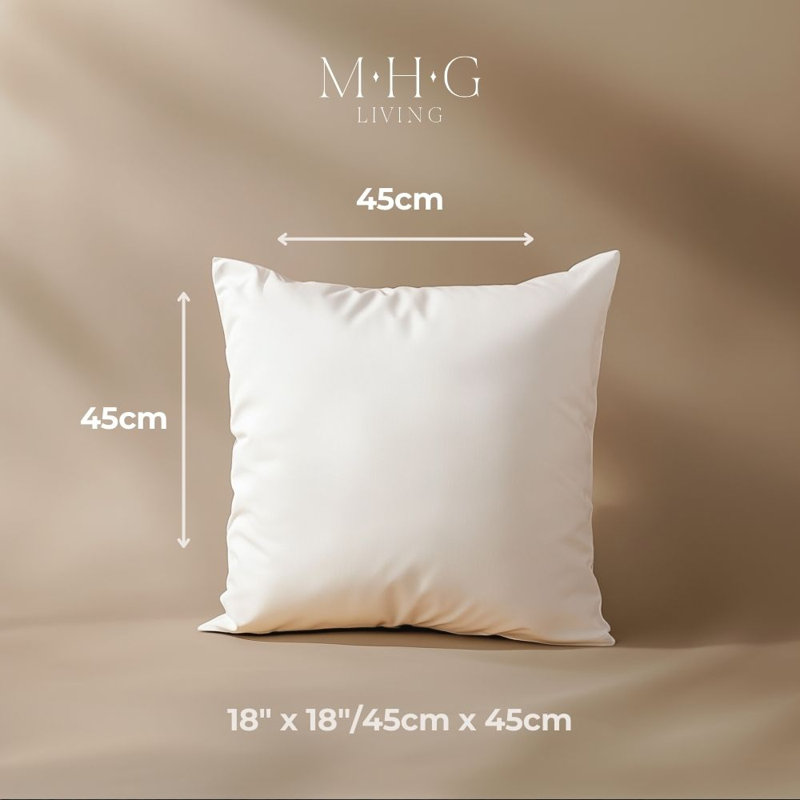 Indoor / Outdoor White Square Cushion Pad
