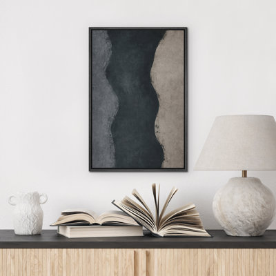 Reproduction d'art abstrait sur toile encadrée pour décoration intérieure moderne