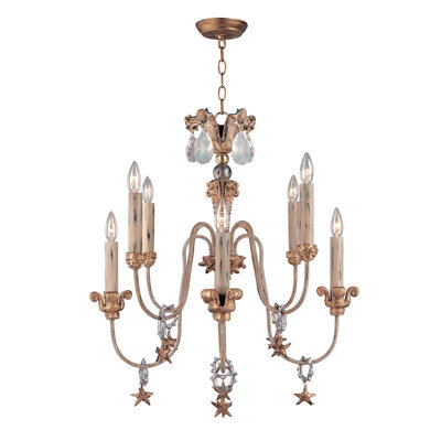Chavers 8 - Light Candle Style Chandelier