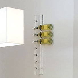 Acrylic Wine Bottle Rack in Clear