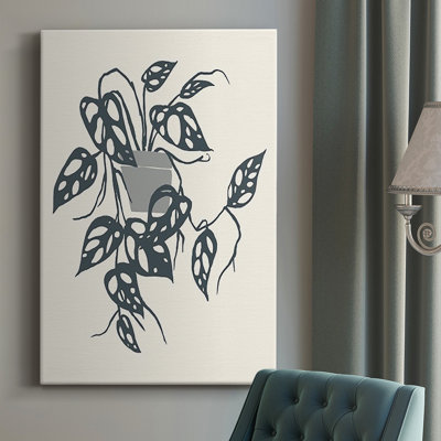 «Growing Leaves VI», toile tendue avec châssis de qualité supérieure - prête à être accrochée