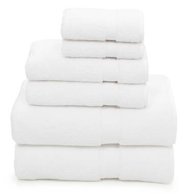 LINEN REPUBLIC White Towel Set of 8-2 Bath Towels 2 Hand Towel and 4 Wash  Cloths White Bathroom Towel Set- Thick White Bath Towels Fluffy and