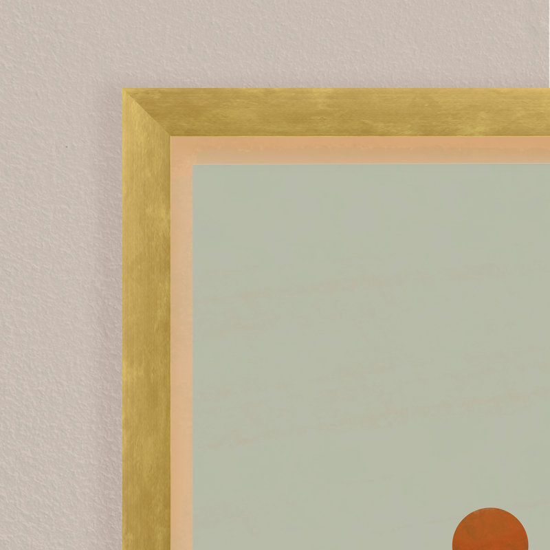 Abstract "Contemporary  02" Framed Print Wall Art, 10" H x 8" W