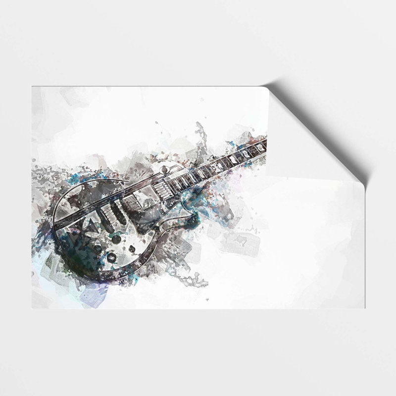 An Electric Guitar - Frameless Print, 29.7 cm H x 42 cm W