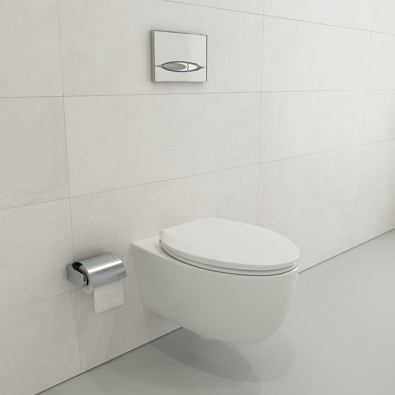 Milano Elongated Toilet Seat, White