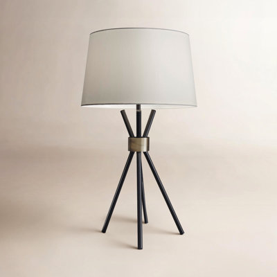 Carmine Metal Tripod Lamp