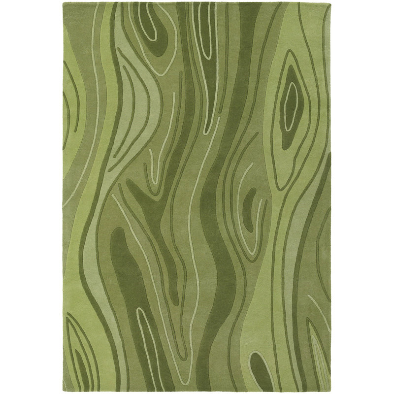 Inhabit Designer Olive Area Rug, 7'9" x 10'6"