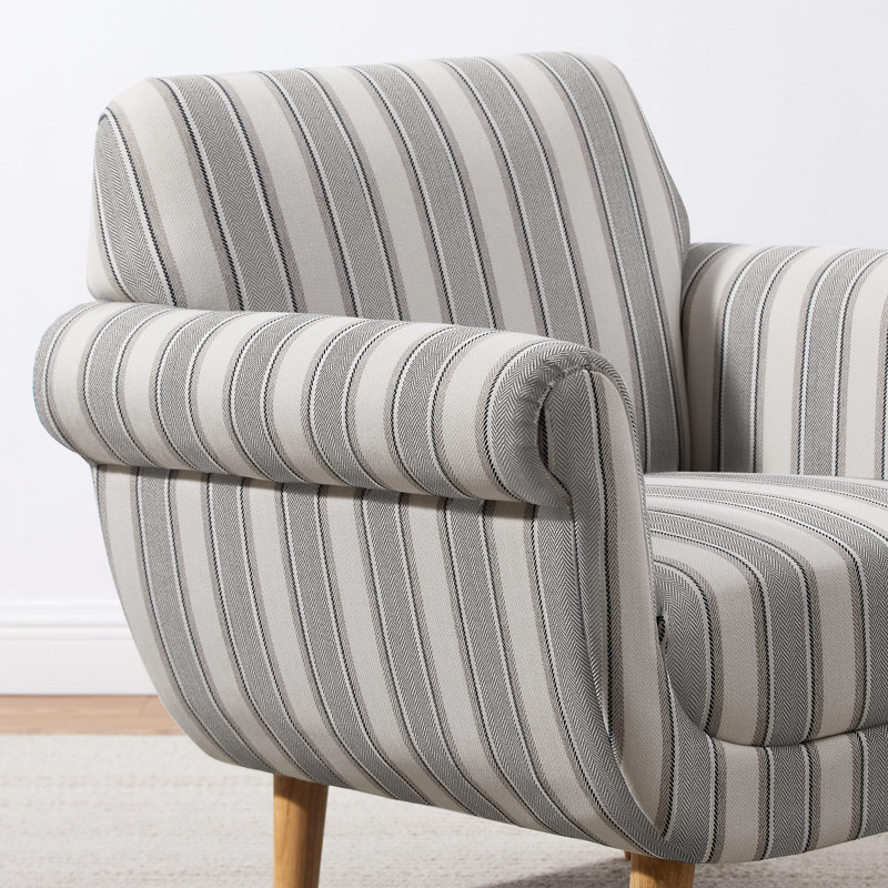 Ensemble de 2 chaises d'appoint 29,92 po, Mélange de polyester gris / lin