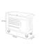 49.6'' W Steel Bottom Rollaway Chest with Wheels