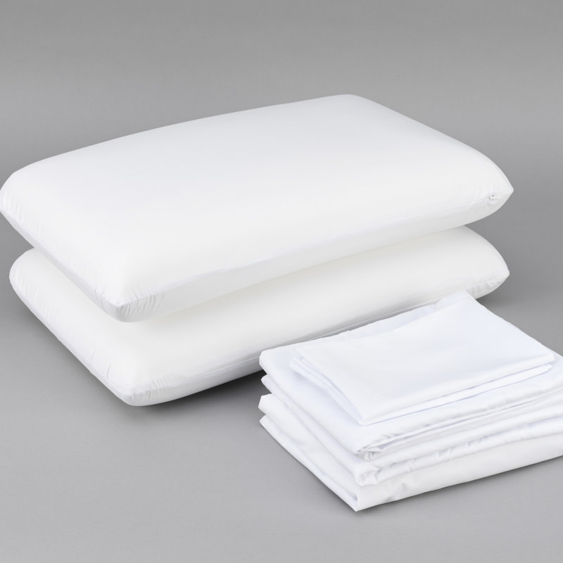 Lit simple avec technologie rafraîchissante - oreiller en mousse à mémoire de forme, drap, protège-matelas. La double action Cool Cool apporte un refroidissement de 5 degrés. Comprend la taie d'oreiller, les draps plats et ajustés. Coussin à fermeture à glissière