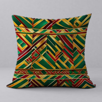 Abstract Reversible Throw Pillow