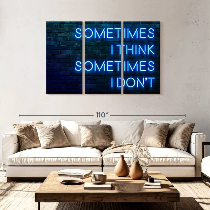 Tergel Sometimes I Think Sometimes I Don't, 48" H x 74" W