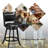 Aghaboy Swivel Upholstered Counter Stool