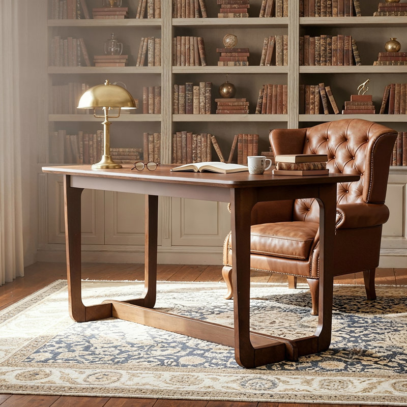 51.2'' W 100% Solid Wood Desk