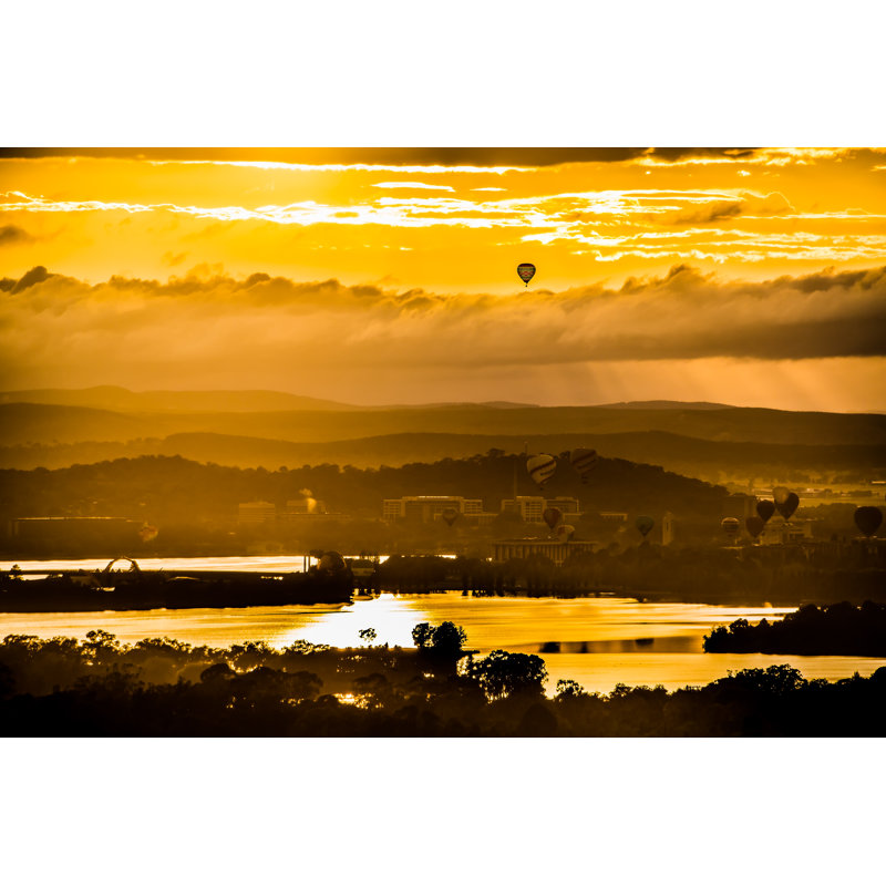 Hot Air Balloon by Rubatos - Wrapped Canvas Print, 30cm H x 46cm W x 3.8cm D